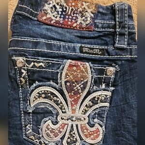 Embroidered Blue Jeans